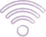 Dessin Wi-fi violet
